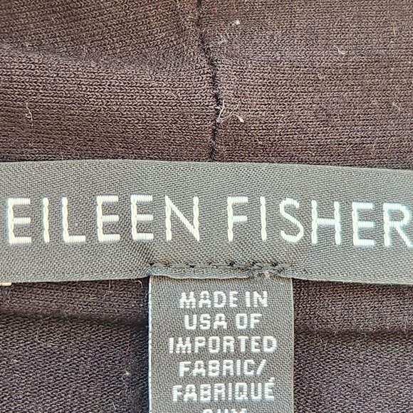 Eileen Fisher Women's Vest Small Black Whimsigoth Witchy Oversized Knit Pockets - Picture 5 of 10